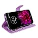 Cellularvilla Wallet Case For LG G Flex 2 H950 H955 LS996 Pu Leather Wallet Card Flip Open Pocket Case Cover Pouch (Purple Glitter)