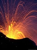 Lava Bursts from Mount Etna, Near Nicolosi, Italy, Wednesday July 25, 2001 Places Photographic Poster Print by Pier Paolo Cito, 24x32