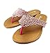 Girl's Cute Flower , Braid & Rhinestone Embellished Thong Flat Summer Sandals-Assorted Style