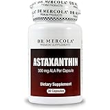 Dr. Mercola Astaxanthin 4mg - 30 Capsules - Astaxanthin Antioxidant - 300mg ALA per Capsule For Better Absorption