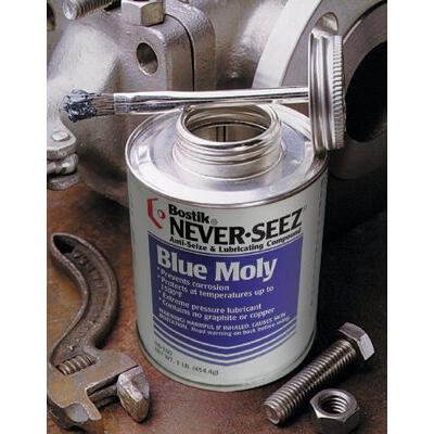 Never-Seez 535-NBBT-8 8Oz. Badigeonner le dessus bleu Molylubricant 141780 Never-Seez 535-NBBT-8 8Oz. Badigeonner le dessus bleu Molylubricant 141780