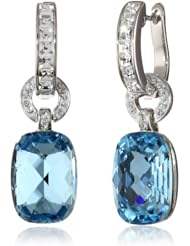 Sterling Silver Blue Crystal Swarovski Elements Drop Earrings