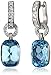 Amazon Collection Sterling Silver Blue Crystal Swarovski Elements Drop Earrings