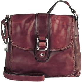 Click here to buy Fossil Handbag - Claudia Rain Crossbody Flap (Color: Chocolate) by Fossil.