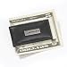 Leather Money Clip With Plaque - Black