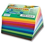 Folia 8957 - Faltbl�tter "Midi" 70 g/m�, 7,5 x 7,5 cm, 500 Blatt, sortiert in 10 Farben
