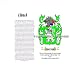 Clench Coat of Arms/ Family Crest on Fine Paper and Family History (IN Stock)