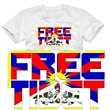  : FREE TIBET ! SCHRIFT T-SHIRT