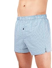 3 Pack Pure Cotton Gingham Checked Boxers