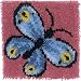 Latch Hook Kit 12"Sq-Butterfly