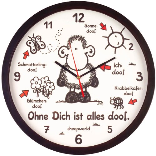 Sheepworld XL Kinder-Wanduhr 8881