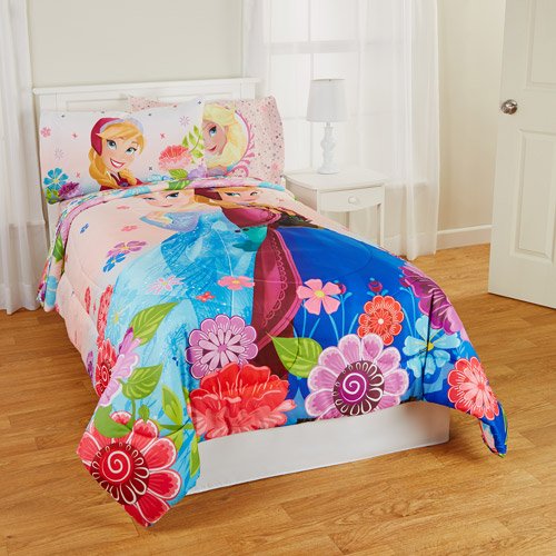 Pink Disney Princess Comforter Twin Sheet Sets For Little Girls
