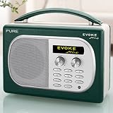 Pure EVOKE-MIO-MOSS Pure Mio DAB/FM Radio with Built-In ChargePAK in Moss Green Leather Effect