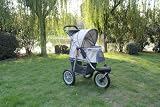 New BestPet Beige Sporty Pet Jogger Jogging Dog Cat Stroller Carrier