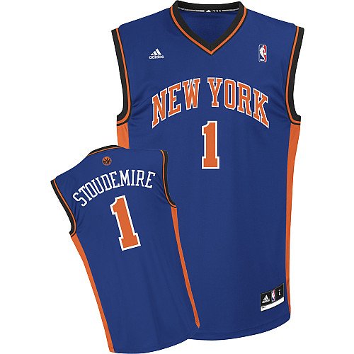 NBA Youth New York Knicks Amar'e Stoudemire Road Replica Jersey  (Royal, Large)