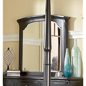 Sahara Bedroom Collection Espresso Finish Framed Mirror