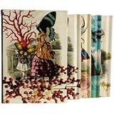 Christian Lacroix Les Modes Parisiennes Boxed Notebook Set, 4 Notebooks per Set, 60 Pages per Book, 2 Ruled and 2 Unruled Books per Set, 4.38 x 6.31 Inches, Multicolored (19359)