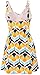 bawdy Women's Lovely Plus Size 1 Piece Swimdress Swimwear, Yellow Green, XL