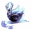 HCM Kinzel 3021 - Crystal Puzzle: Schwan schwarz