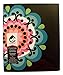 Carolina Pad Studio C Tri-fold 3-Pocket Folder ~ Twilight Kaleidoscope (Jumbo Flower Head)