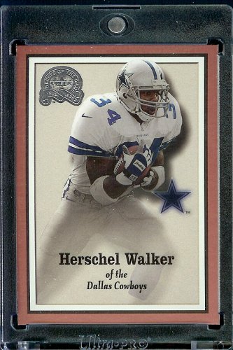 2000 Fleer Greats of the Game Football Card # 48 Herschel Walker Dallas Cowboys Mint Condition - Shipped In Protective ScrewDown Case!