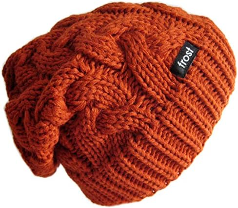 Frost Hats Winter Slouchy Beanie Cable Hat Frost Hats M 179 (Rust)
