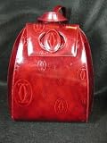 GORGEOUS ! GENUINE **CARTIER®** EMBOSSED 'DOUBLE C' LEATHER BACKPACK in BLACK. LIMITED EDITION **RARE**. ITALY