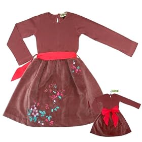 Buy Sophie Catalou Acorn Velvet Dress, 2T by Sophie Catalou