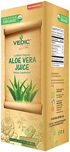 Aloe Vera Juice 1000 ml - USDA Certified Organic by Vitro Product