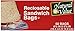 Natural Value Reclosable Sandwich Bags, 50 Bags