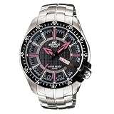 Stainless Steel Edifice Black Dial Quartz