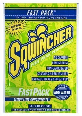 Sqwincher Lemon Lime Fast Pack Liquid Concentrate 200 Packs