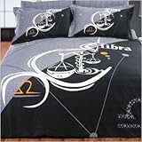 Libra by Arya Zodiac Horoscope Collection - Duvet Cover Bed in Bag - Full / ....