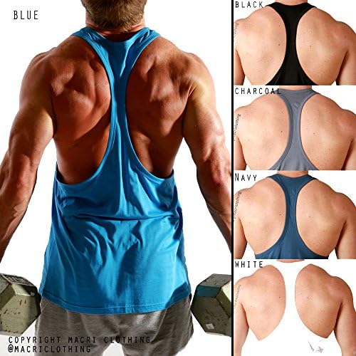 Mens T-BACK Aesthetic Gym Training Singlet Weights Stringer Tank Bodybuilding