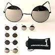 UB John Lennon Style Mirror Lens Sunglass (1.75" x 1.75" Lens Dimensions)
