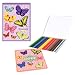 eeBoo Butterfly Sketchbook and 24-pk. Color Pencil Art Set