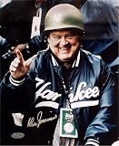Don Zimmer Autographed Hard Helmet 16x20 Photograph