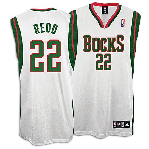 Adidas Milwaukee Bucks Michael Redd Authentic Home Jersey Size 60