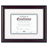 DAX Prestige Document Frame Matted With Certificate Rosewood/Black 11 X 14  ....