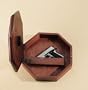 Octagon Gun Clock Dark Oak