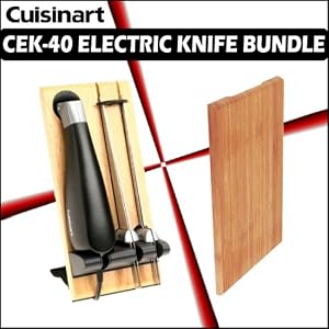 Cuisinart CEK-40 Electric Knife w  Bamboo Cutting Board by Cuisinart