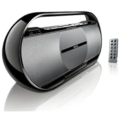 Philips AZ 1880 Tragbarer CD/MP3/WMA-Player (UKW-/MW-Tuner, USB 2.0) schwarz/silber