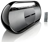 Philips AZ 1880 Tragbarer CD/MP3/WMA-Player (UKW-/MW-Tuner, USB 2.0) schwarz/silber