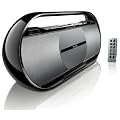 Philips AZ 1880 Tragbarer CD/MP3/WMA-Player (UKW-/MW-Tuner, USB 2.0) schwarz/silber