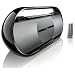 Philips AZ 1880 Tragbarer CD/MP3/WMA-Player (UKW-/MW-Tuner, USB 2.0) schwarz/silber