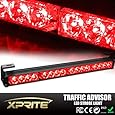 Xprite 18" Emergency Warning Traffic Advisor Vehicle Strobe Light Bar - Red