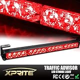 Xprite 18" Emergency Warning Traffic Advisor Vehicle Strobe Light Bar - Red
