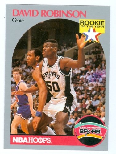 David Robinson basketball card 1990 Hoops #270 (San Antonio Spurs) Rookie Card
