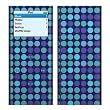Indigo Dots Design Decal Skin Sticker for Apple iPod nano 2G (2nd Generation) 2GB/ 4GB/ 8GB Player
