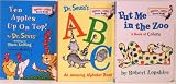 Ten Apples Up On Top / ABC an Amazing Alphabet Book / Put Me in the Zoo, A Book of Colors - 3 Board Book Set (Bright and Early Board Books)